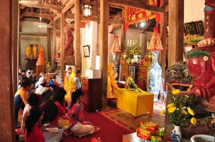 đến điểm du lịch ở Sóc Sơn linh thiêng này để cầu bình an, may mắn điểm du lịch ở Sóc Sơn - chùa Đức Hậu